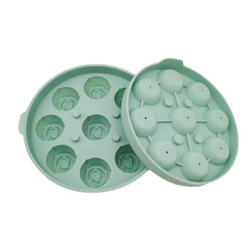 Pfirsichform Ice Cubes Tabletts Silikon Eiswürfel Fach Party Liefert Rose Eisformen Für Cocktailsäfte Und Kaffee von YiNLuax