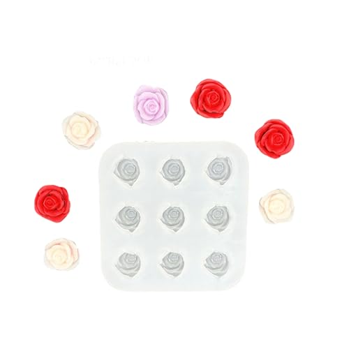 Wiederverwendbare Rosafarmförmige Silikon Backform Für Handgefertigte Handwerksschokoladenseife Kerzendesign Projekte Schmuck Werkzeug Silicon Rosenkuchen Dekorieren Schimmel von YiNLuax