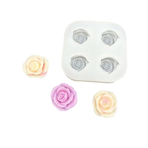 Wiederverwendbare Rosafarmförmige Silikon Backform Für Handgefertigte Handwerksschokoladenseife Kerzendesign Projekte Schmuck Werkzeug Silicon Rosenkuchen Dekorieren Schimmel von YiNLuax