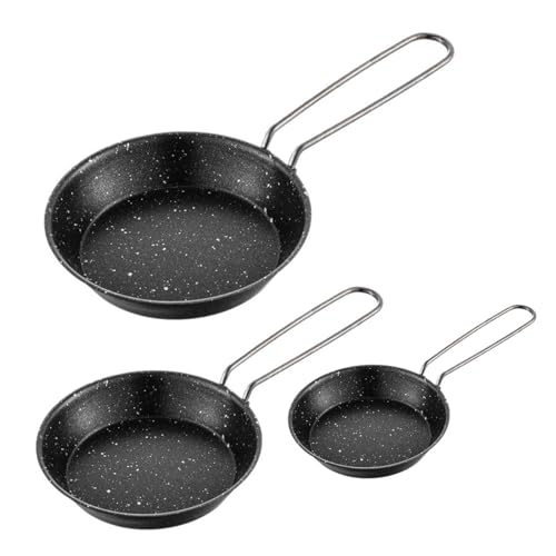YiNLuax 3pcs Tragbare Edelstahl Stähle Frittieren Pfannen Grills Pfannen Non Stick Pfannen Mit Abnehmbarem Praktisch Küchenkochgeschirr Leichtes Gewicht Camping Cookware Küchenutensilien YiNLuax 3pcs Tragbare Edelstahl Stähle Frittieren Pfannen Grills Pfannen Non Stick Pfannen Mit Abnehmbarem Praktisch Küchenkochgeschirr Leichtes Gewicht Camping Cookware Küchenutensilien von YiNLuax