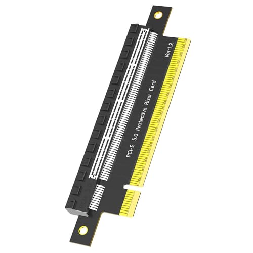 YiNLuax Effiziente PCIE 5.0 X16 Steigende Karte Pciexpress X16 Grafikkartenerweiterung Für Computer Und Verbessert Die Kühlung von YiNLuax