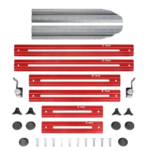 YiNLuax Stufenmatten Vorlage Werkzeug Doppelskala Faltbare Stufenmatten Messgerät Multifunktional Aluminium Treppenstufen Messen von YiNLuax