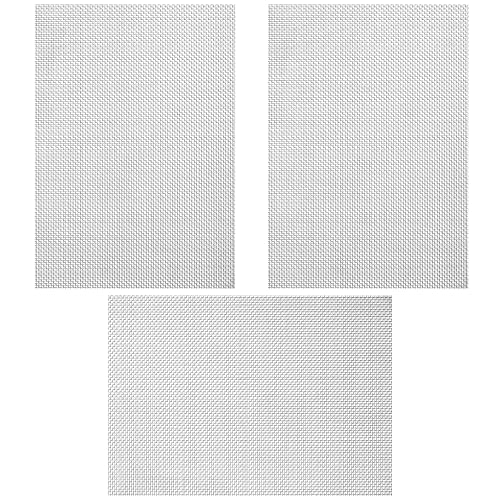 Drahtgitter, 3 Stück Drahtgeflecht, Edelstahl Fliegengitter, Maschendraht Metall, Maschendraht für Mäuse, Mücken, Fenster - 300 x 210 mm von YiPHomn