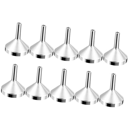 10 Pieces Kleine Metalltrichter Flüssigverpackungswerkzeug Die Zum Übertragen Von Parfums In Atomiser Oder Handtaschenpumpe Geeignet Sind 10 Pieces Kleine Metalltrichter Flüssigverpackungswerkzeug Die Zum Übertragen Von Parfums In Atomiser Oder Handtaschenpumpe Geeignet Sind von YiQinzcxg