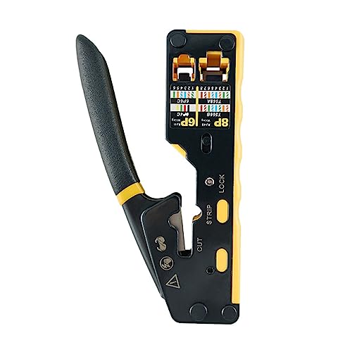Drahtschneider Datenkabel Crimper Drahtschneider Zange Pass Through Modular Cat5 Cat5e Cat6 Crimpzange Tragbare Datenkabel Crimper von YiQinzcxg