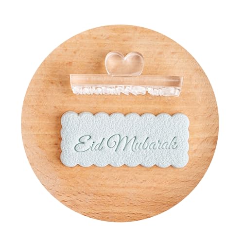 Eid Festival Fondant Cookie Stamp Food Grade Acrylkeks Formschimmel Dessert Kuchen Backform Küche Backzubehör von YiQinzcxg