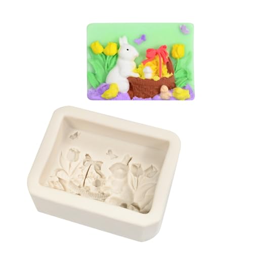 Kaninchen Mit Thematische Kaninchen Fondant Kuchenform Nicht Stick Schokoladenform Dessert Backware Für Familienversammlungen Und Partys von YiQinzcxg