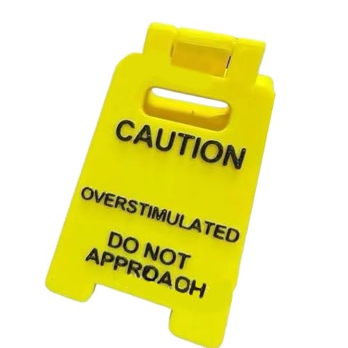 Lustiges Überstimuliertes Warnschild Überstimuliert von YiQinzcxg