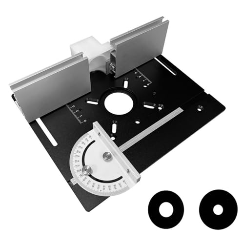 Multifunktionale Frästisch-Einsatzplatte aus Aluminiumlegierung mit Gehrungsführung für Holzbearbeitungsbänke von YiQinzcxg