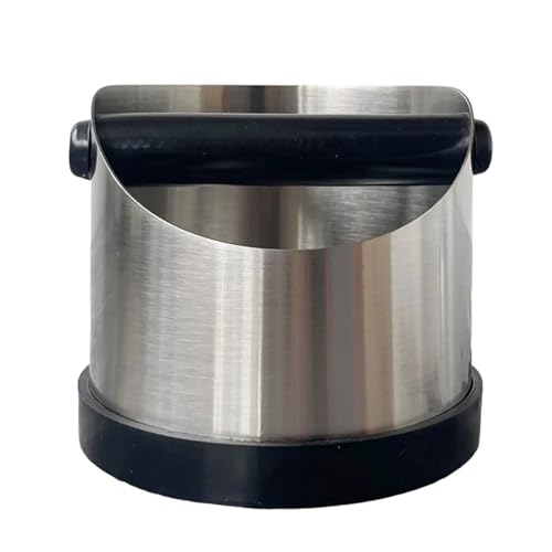 Robuster Edelstahl Kaffee Knocks Schachtel Mit Abgeschrägten Kanten Und Geräuschreduzierungen Für Einfach Zu Bedienende Gummi Ringe von YiQinzcxg
