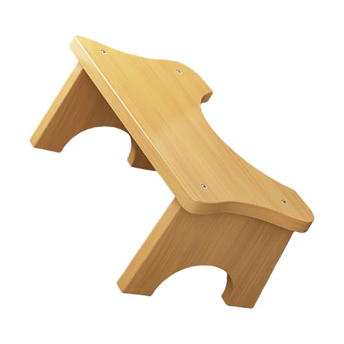 Verdickter Holz Badezimmer Fußstützenhocker Nicht Schlupfer Ergonomischer Stütz von YiQinzcxg