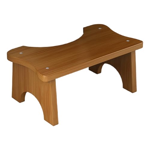 Verdickter Holz Badezimmer Fußstützenhocker Nicht Schlupfer Ergonomischer Stütz von YiQinzcxg