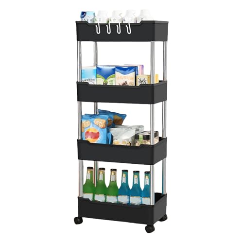 YiQinzcxg 3/4 Layer Bad Storage Cart Küche Organisatoren Rolling Mobile Regale Platz Sparende Design Schmale Regale Rollen Schmale Lücken Aufbewahrungswagen YiQinzcxg 3/4 Layer Bad Storage Cart Küche Organisatoren Rolling Mobile Regale Platz Sparende Design Schmale Regale Rollen Schmale Lücken Aufbewahrungswagen von YiQinzcxg