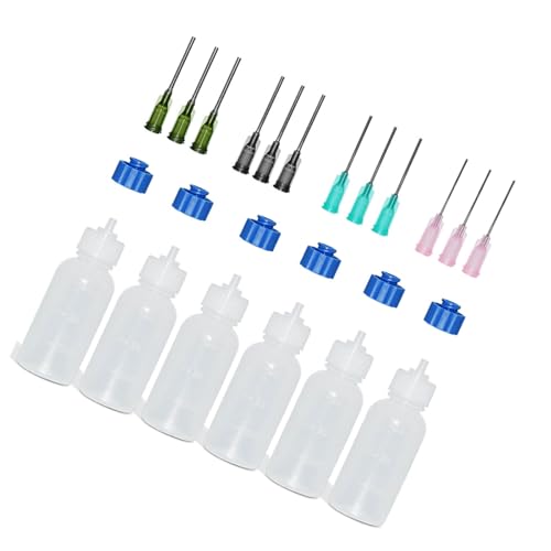 YiQinzcxg 30 Nadel Tip Kleber Applikatoren Flasche Mit Trichter Für Papierquilling Scrapbooking Paper Craft Tool von YiQinzcxg