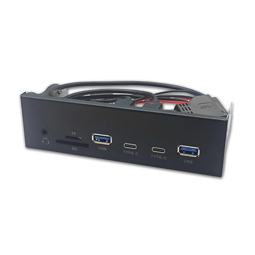 YiQinzcxg 5.25 Zoll USB3.2 GEN1 Frontplatte Mit 5Gbit / S Fast Geschwindigkeits Datenübertragung 19Pin Zu 2xUSB3.0 2XTYPE C Und Auditory YiQinzcxg 5.25 Zoll USB3.2 GEN1 Frontplatte Mit 5Gbit / S Fast Geschwindigkeits Datenübertragung 19Pin Zu 2xUSB3.0 2XTYPE C Und Auditory von YiQinzcxg