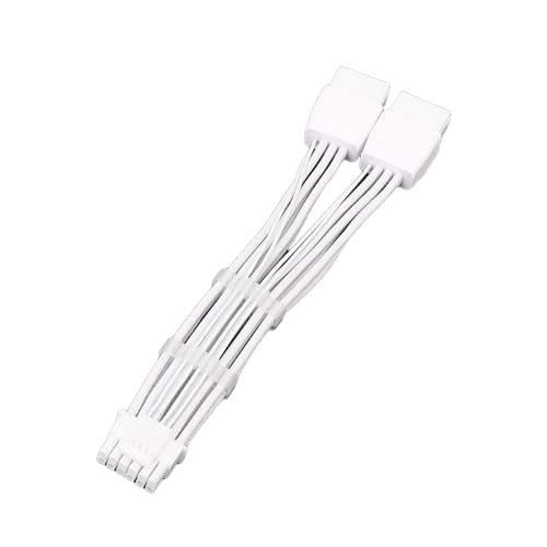 YiQinzcxg Advanced PCIE5.0 12VHPWR GPU Kabel Doppel 8Pin Bis 16Pin (12+4Pin) Mit Geraden Anschlüssen Für Eine Optimale Fallverwaltung von YiQinzcxg