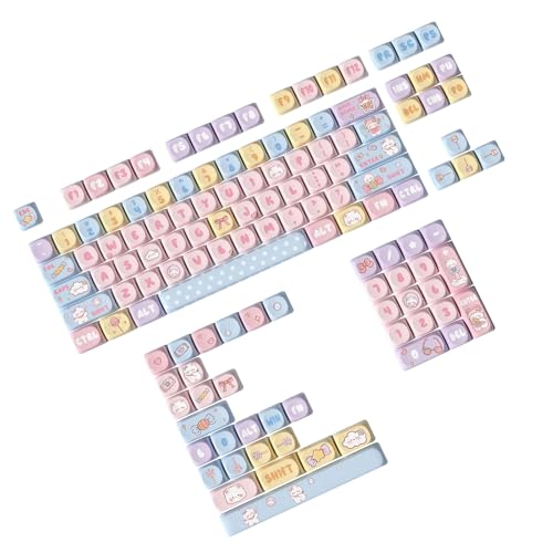 YiQinzcxg Cartoonschlüsselcap Set Für 131Keys Bunt Candy Bear Theme Keycap Für Mechanische Tastaturschlüsselcaps von YiQinzcxg