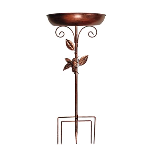 YiQinzcxg Gartenvogelbad Mit Antiker Finish Metallkonstruktion Perfekt Um Vögel Auf Ihren Garten Anzulocken von YiQinzcxg