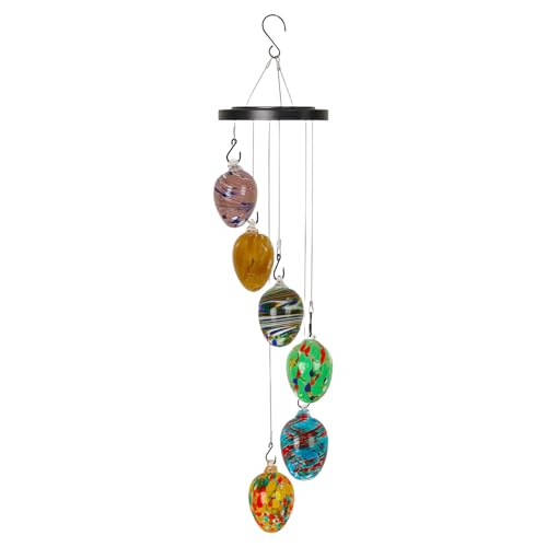YiQinzcxg Glasglocken Für Draußen Farbenfrohe Glas Chimes Freien Freien Glashänge Glockenspiel Für Den Hausgarten von YiQinzcxg