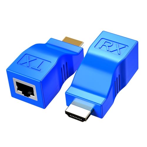 YiQinzcxg HDTV Erweiterung Über RJ45 Netzwerkadapter HDTV Senderempfänger Für Die Verlängerung Von Bis Zu 30 M 1080p Signalübertragung von YiQinzcxg