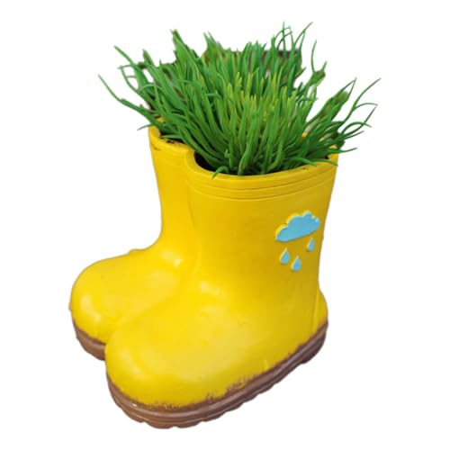 YiQinzcxg Handgefertigtes Gelbes Figurharzhandwerksschmuck Für Desktop Landschaftsgestaltung Desktop Gelbe Dekorationen Pflanzer Landschaftsgestaltung von YiQinzcxg