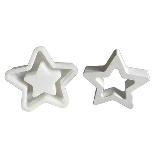 YiQinzcxg Hohlout Sternharzform Für Gips Ornament Handwerk Wohnkultur Kunsthandwerk Epoxidharzform Silikonform Für Hauszubehör von YiQinzcxg