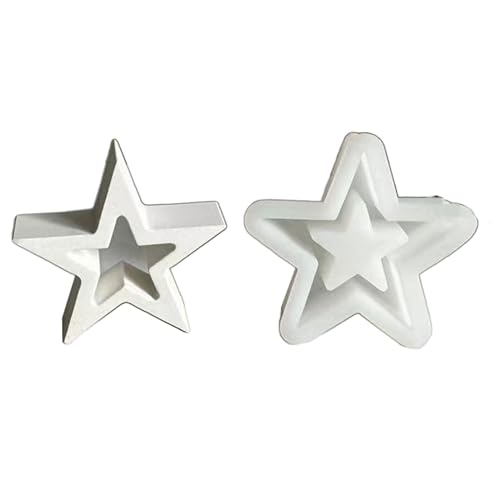 YiQinzcxg Hohlout Sternharzform Für Gips Ornament Handwerk Wohnkultur Kunsthandwerk Epoxidharzform Silikonform Für Hauszubehör von YiQinzcxg