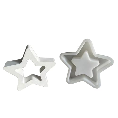 YiQinzcxg Hohlout Sternharzform Für Gips Ornament Handwerk Wohnkultur Kunsthandwerk Epoxidharzform Silikonform Für Hauszubehör von YiQinzcxg