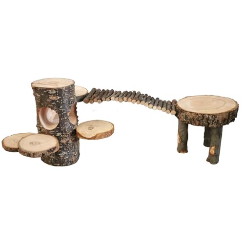 YiQinzcxg Kleintierspielzeug mit Schaukel Meerschweinchen-Käfig Unterhaltungsplattform Klettern Springleiter für Hamster Schleifspielzeug YiQinzcxg Kleintierspielzeug mit Schaukel Meerschweinchen-Käfig Unterhaltungsplattform Klettern Springleiter für Hamster Schleifspielzeug von YiQinzcxg