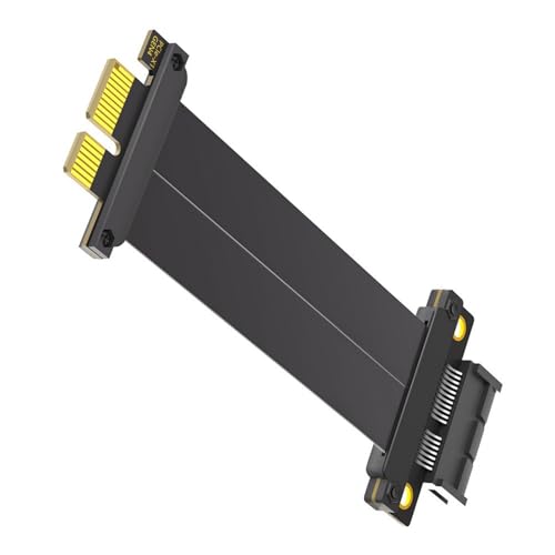 YiQinzcxg PCIE 1X Kabel PCIE4.0 Karte 180 Grad Zu 180 Grad Flaches Verlängerungskabel Motherboard Extender Adapter von YiQinzcxg