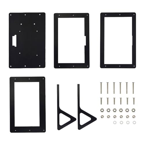 YiQinzcxg Stoßdicht Harte Hartschalen Acryl Schwarzer Schutzabdeckung Für 7 Zoll LCD Hochs Deifinitionsbildschirm von YiQinzcxg