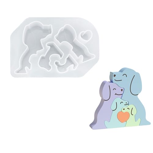 YiQinzcxg Tierfamilie Silikon Kerzenformen Für Epoxidharz Handgemachte Kerze Zement Gips Silikonformen Silikon Fondant Formen von YiQinzcxg
