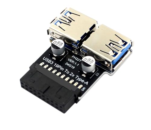 YiQinzcxg USB3.0 Adapter C Typ PH22T Für Motherboard 19/20Pin Zu Double USB3.0A Weiblicher Hafenerweiterungadapter von YiQinzcxg