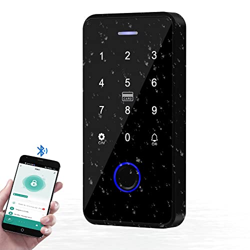 Biometrische Fingerabdruck-Zugangskontrolltastatur Tuya App Smart NFC Türöffner Wasserdicht 13,56 MHz RFID-Tastatur mit Wiegand 26 Bits Ausgang/Eingang von YiToo