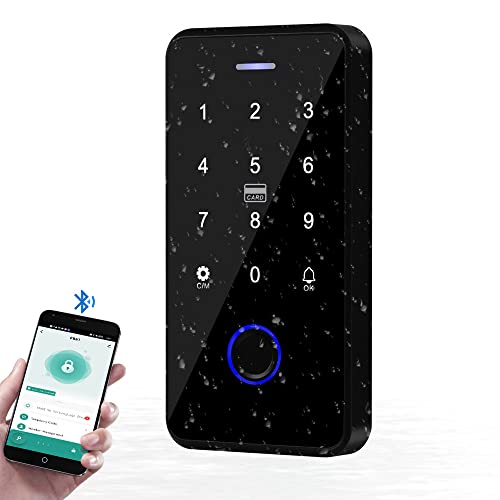 YiToo Biometrische Fingerabdruck-Zugangskontrolltastatur, Tuya-App, intelligenter NFC-Türöffner, wasserdicht, 13,56 MHz, RFID-Tastatur mit Wiegand 26 Bits Ausgang/Eingang YiToo Biometrische Fingerabdruck-Zugangskontrolltastatur, Tuya-App, intelligenter NFC-Türöffner, wasserdicht, 13,56 MHz, RFID-Tastatur mit Wiegand 26 Bits Ausgang/Eingang von YiToo