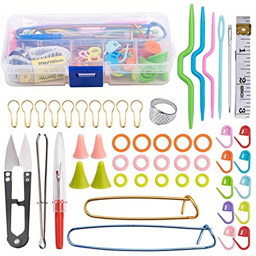 YiYFiT Stricken Kit, 56Pcs Stricken und Häkeln Zubehör Stricken und Häkeln Werkzeuge Stricken Werkzeuge Zubehör Nadeln Stitch Holders Marker Stricknadeln Set mit Fall für Anfänger YiYFiT Stricken Kit, 56Pcs Stricken und Häkeln Zubehör Stricken und Häkeln Werkzeuge Stricken Werkzeuge Zubehör Nadeln Stitch Holders Marker Stricknadeln Set mit Fall für Anfänger von YiYFiT