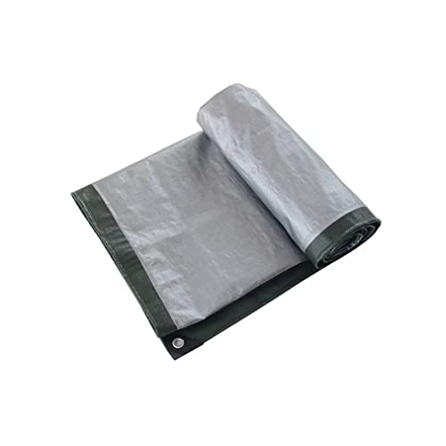 Plane Wasserdicht UV-beständig Abdeckplane 1.8x2.8m 180 g/m² mit Ösen Schutzplane Gewebeplane Saum und Randverstärkung Staubdichte Regendichte Plane für Pool Trampolin von YiYYPT