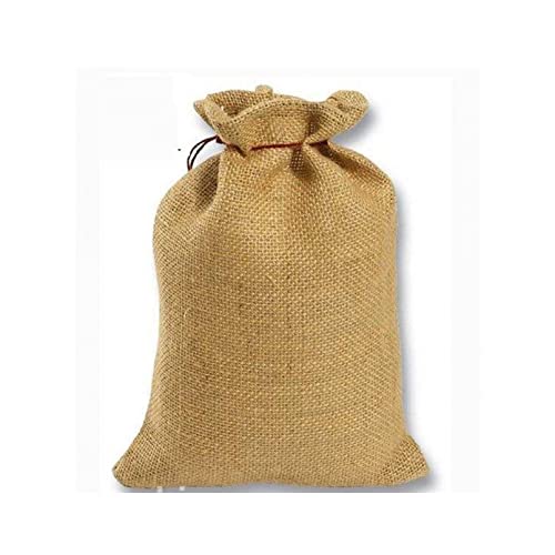 YiYYPT Jutesäcke Natur 2 Stück Jute Sack Jute-Beutel Stoff-Beutel Winterschutz Kartoffel-Sack Deko-Beutel Wiederverwendbar und recycelbar Winterschutz für Pflanzen (40x60cm) von YiYYPT