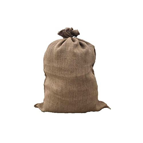 YiYYPT Jutesäcke Natur 350g/m² 5 Gartensäcke zur Lagerung von Gartenabfällen Kartoffel Burlap Saecke Obst- & Gemüselagerung Grobe Maschen für optimale Belüftung Sandsäcke Jute (35x50cm) von YiYYPT