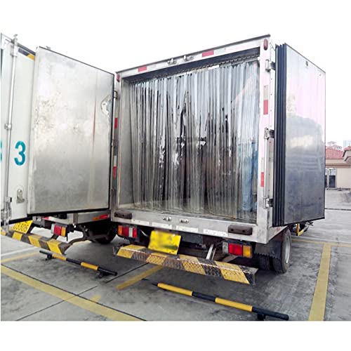 YiYYPT PVC Lamellenvorhang für Personaleingang, Kühlraum, Industrie-Streifenvorhang Temperaturbeständigkeit -60 ºC Kunststoffvorhang Türvorhang fertig vormontiert (1 Streifen) (Ribbed,Length:1.9m) von YiYYPT