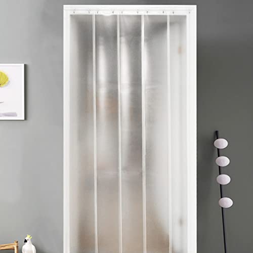 YiYYPT Streifenvorhang/Lamellenvorhang Matt PVC-Streifenvorhang Datenschutzschutz Kunststoffvorhangstreifen Dicke 1.5/2.1mm Breite 185mm Hoher Lichtdurchlässigkeit Lamellen (2.1mm,Height:2m/1pcs) von YiYYPT