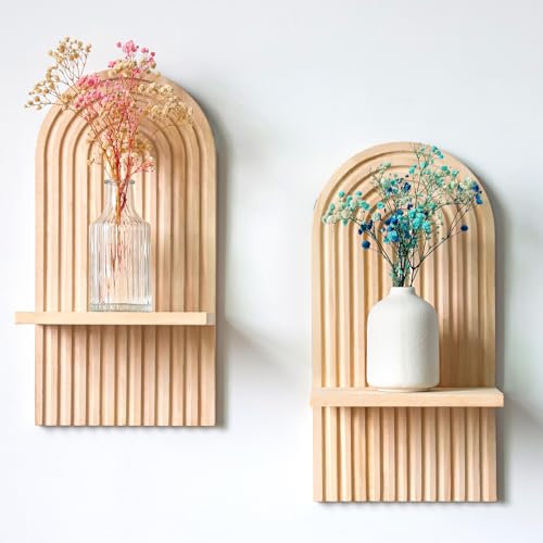 YiYa 2 Stück Moderne Boho Wandregal Wandbehang Regal Wand Böhmisches Hängeregal Boho Holz Regenbogen Wandregale für Kunst Wohnzimmer Bauernhaus Kinderzimmer Wanddekoration YiYa 2 Stück Moderne Boho Wandregal Wandbehang Regal Wand Böhmisches Hängeregal Boho Holz Regenbogen Wandregale für Kunst Wohnzimmer Bauernhaus Kinderzimmer Wanddekoration von YiYa