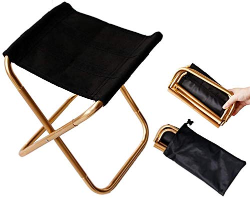 Klapphocker Mini, leicht tragbarer Stuhl, verpackt in Tragetasche, leichte, einfach zu tragende, zusammenklappbare Hockerstühle zum Angeln, Camping, Reisen von YiYi Nature Life