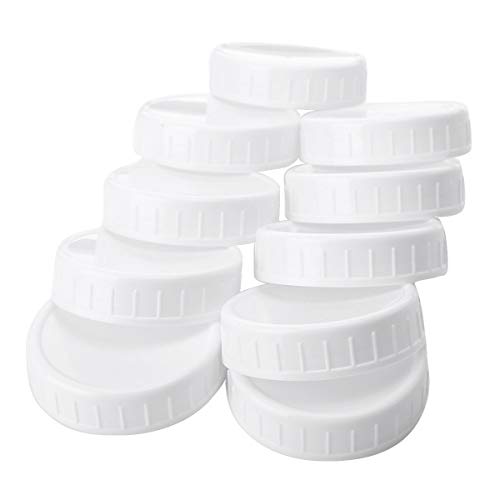 YiZYiF 10Pcs Kunststoff Deckel Ersatzdeckel Schraubdeckel Twist-Off-Deckel für Gläser Weithals-Einmachgläser Marmeladengläser Sturzgläser Weiß 86mm YiZYiF 10Pcs Kunststoff Deckel Ersatzdeckel Schraubdeckel Twist-Off-Deckel für Gläser Weithals-Einmachgläser Marmeladengläser Sturzgläser Weiß 86mm von YiZYiF