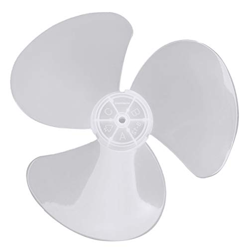 YiZYiF 12/16 Zoll Lüfterflügel 3 Kunststoff Blätter Ersatz Universal Zubehör für Haushalt Stand Lüfter Tisch Fans Deckenventilator Bodenventilator Weiß C One Size von YiZYiF