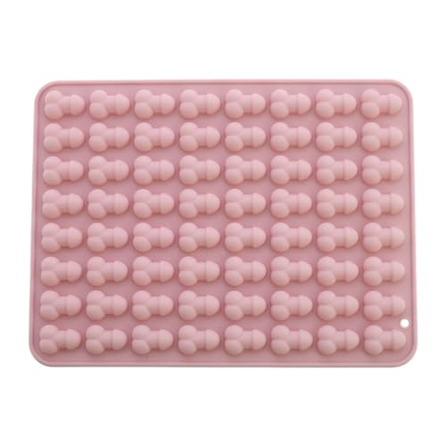 YiZYiF Silikon Eiswürfelform Lustig Silikonform Pralinenform Scherzartikel Backform DIY Form Backen Werkzeuge Rosa A One Size von YiZYiF