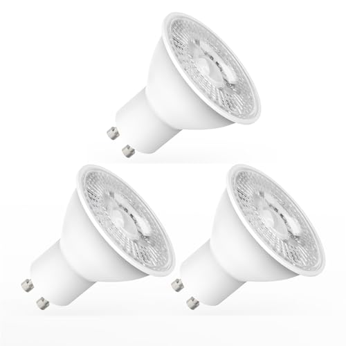 Yiahin GU10 LED Kaltweiss | LED GU10 Lampe | Kaltweiß 6000 Kelvin | 600 Lumen | LED ReflektorLampe | led Birnen | 5W ersetzt 60W Halogenlampe | LED Leuchtmittel Gu10 | 3er Pack von Yiahin