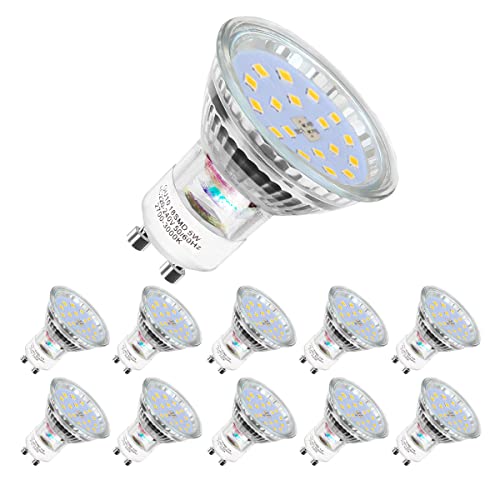 Yiahin GU10 LED Warmweiss | GU10 lampe | Warmweiß 2700 Kelvin | 600 Lumen | 5W ersetzt 60W Watt Halogen | Leuchtmittel Gu10| 10er Pack von Yiahin