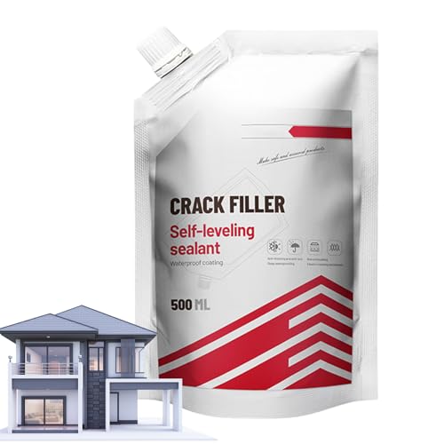 Beton Reparatur Füller 500 ml Elastischer Rissversiegler für Dach & Einfahrt |Wasserdichtes Asphalt-Patch Beton Reparatur Füller 500 ml Elastischer Rissversiegler für Dach & Einfahrt |Wasserdichtes Asphalt-Patch von Yianyal
