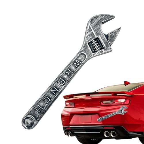 Yianyal Falscher Schraubenschlüssel, Simulationsschlüssel | Cooles Schraubenschlüssel-Außenauto-| Auto-Heck-Ornament, kniffliges Auto-Außenzubehör für Automobile, Motorräder, Cosplay-Kostüm-Zubehör von Yianyal